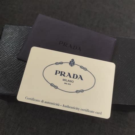 how to tell a real prada from a fake|authenticity card prada.